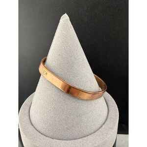 Vintage Copper Pure Bracelet Cuff Magnetic  6.5"